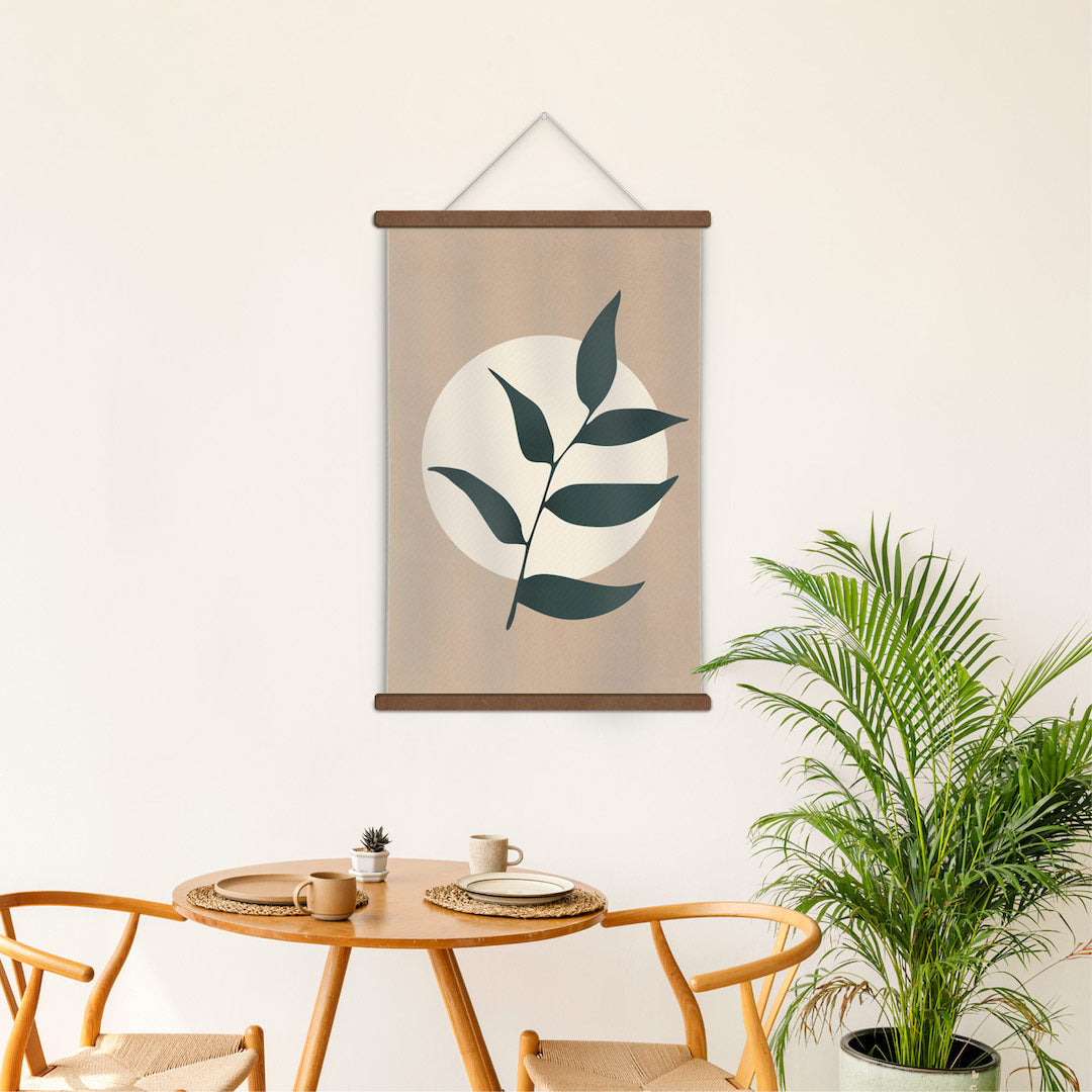 Cuadro decorativo de tela de planta para pared