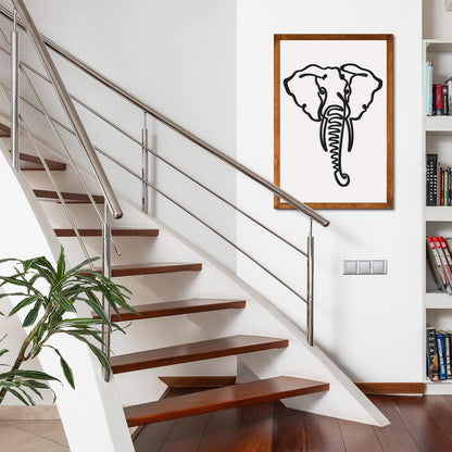 Cuadro decorativo moderno elefante para sala, recámara, oficina y pared