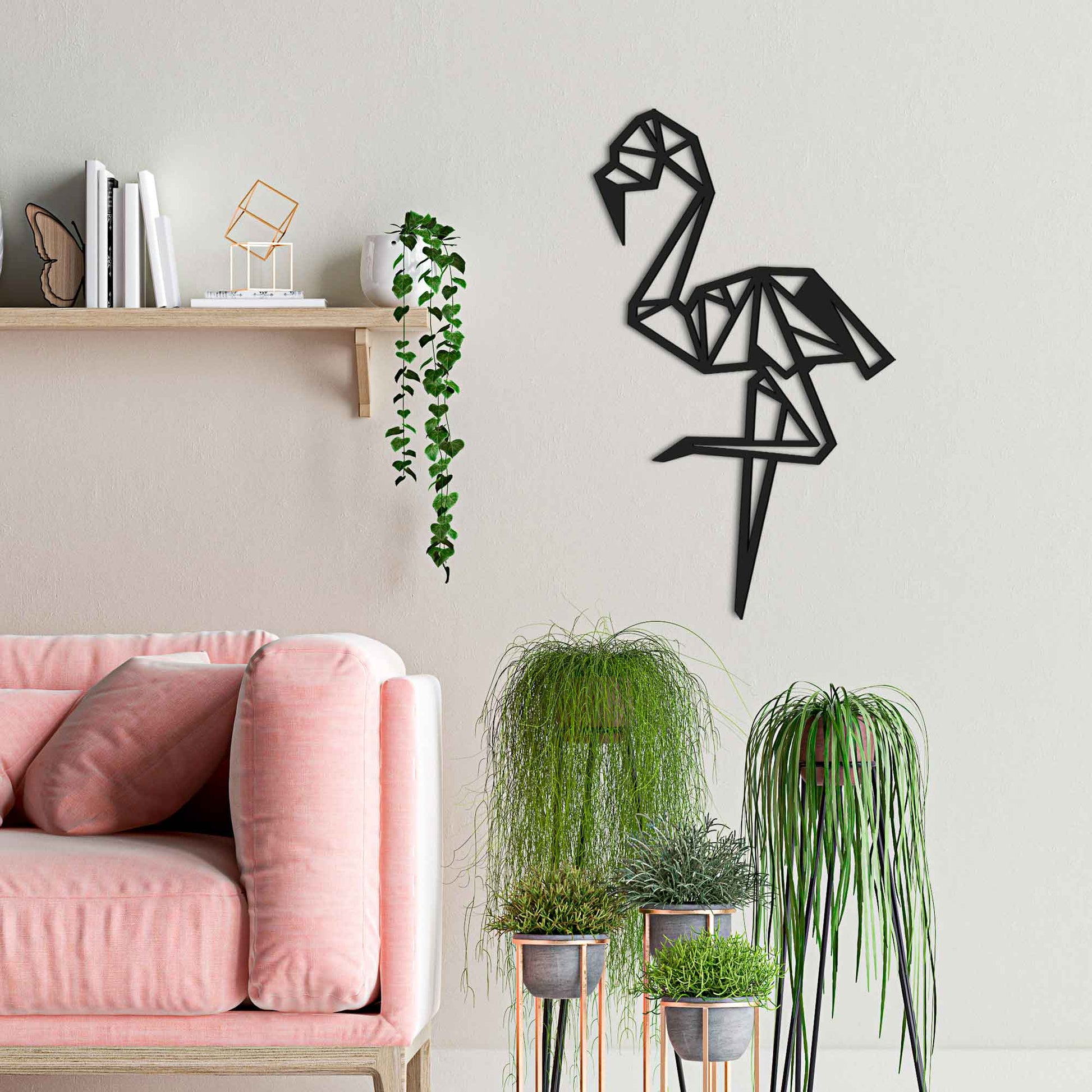 Cuadro Decorativo Moderno Flamingo Odun Arts